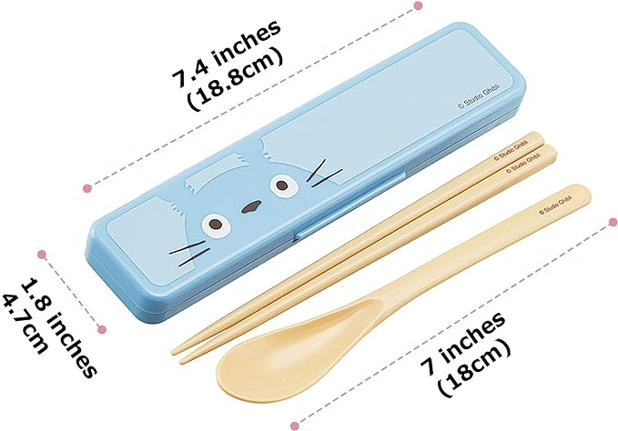 Totoro face cutlery set