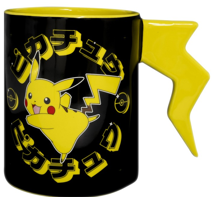 POKEMON Mug 3D handle Pikachu lightening bolt