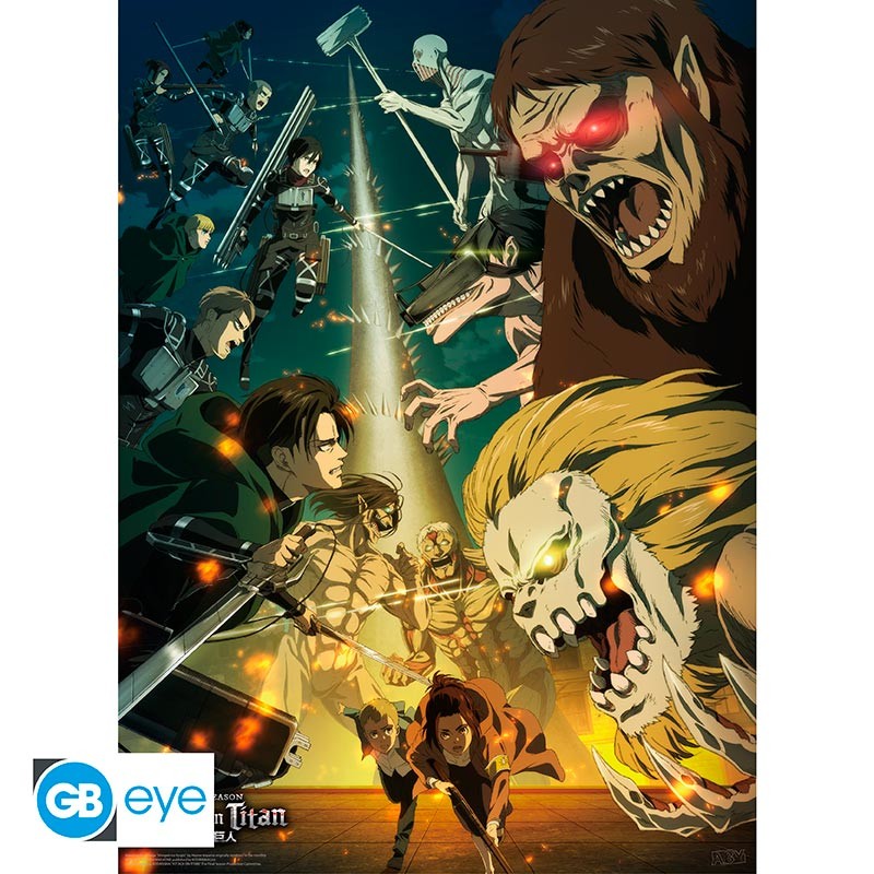 ATTACK ON TITAN Poster Paradis vs Marley