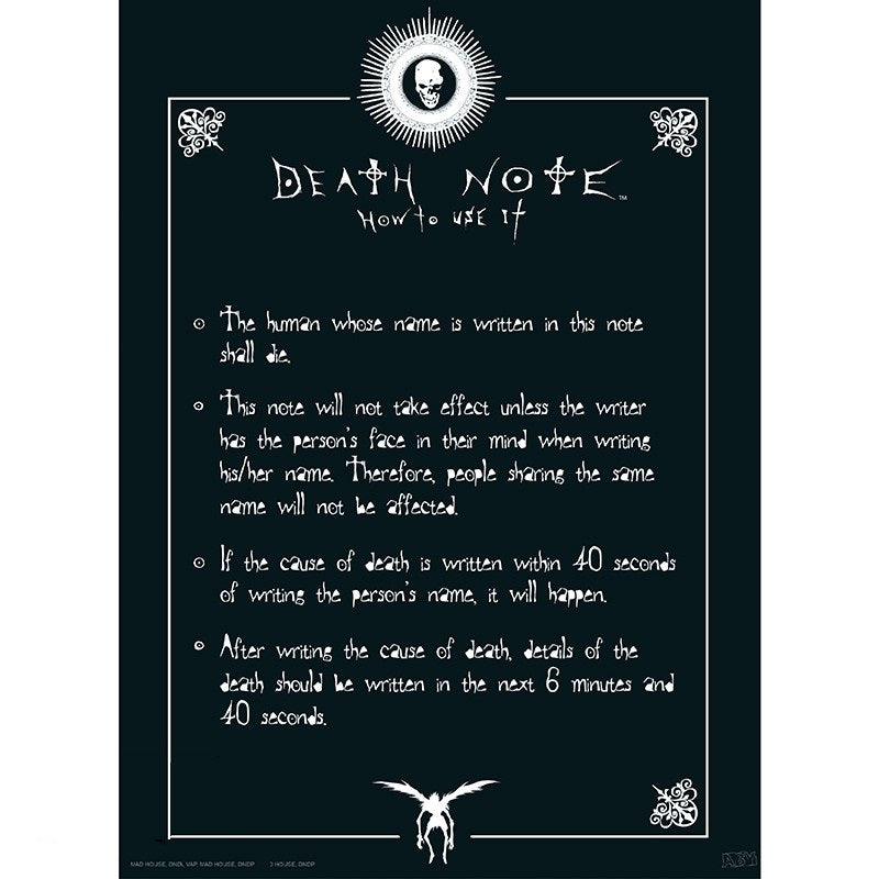 DEATH NOTE - Set 2 Posters Chibi 52x38 - Light & Death Note