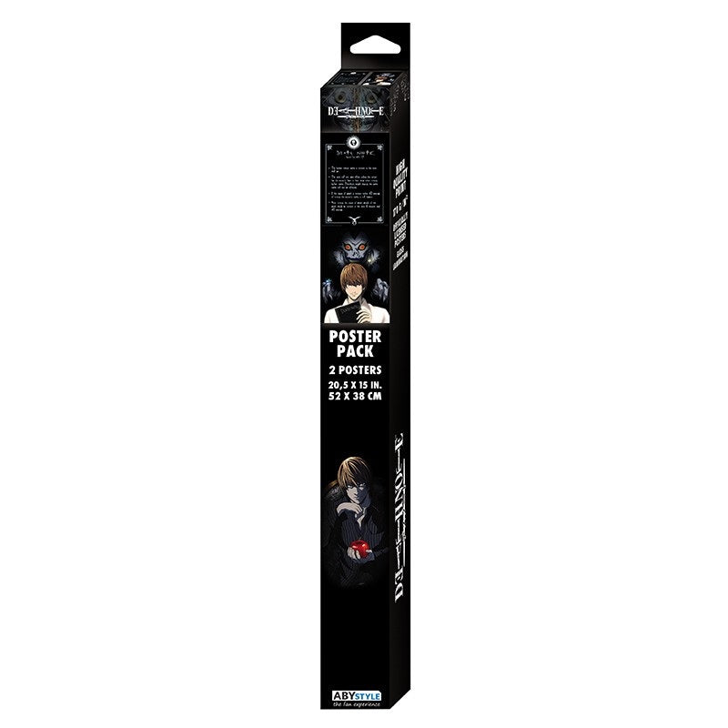 DEATH NOTE - Set 2 Posters Chibi 52x38 - Light & Death Note