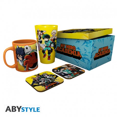 My Hero Academia - Pck Glass XXL + Mug + 2 Coasters
