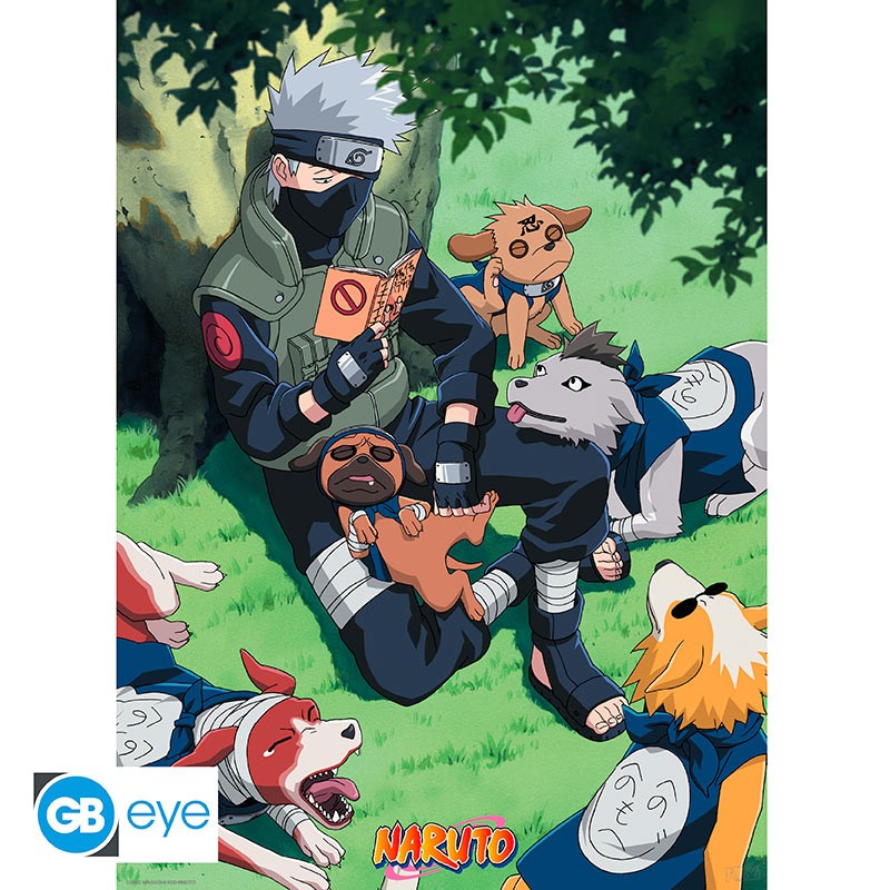 NARUTO Poster Kakashi and dogs (52x38cm)