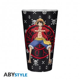ONE PIECE Large Glass Luffy