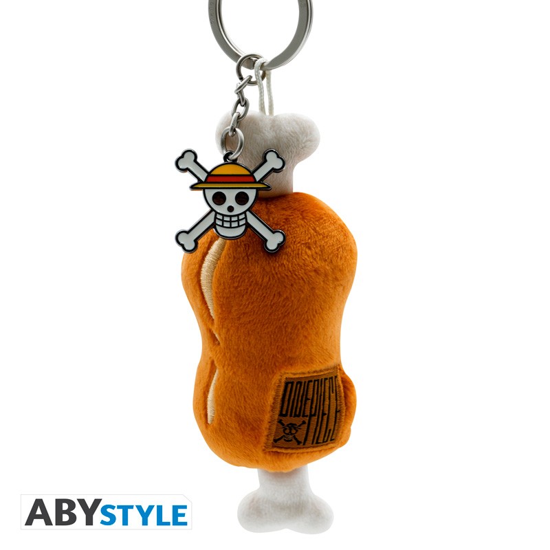 ONE PIECE - Plush Keychain "Meat on a bone" X4