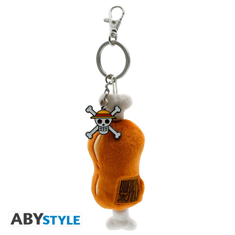 ONE PIECE - Plush Keychain "Meat on a bone" X4