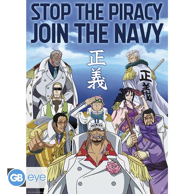 ONE PIECE Poster Marine Army (52x38cm)