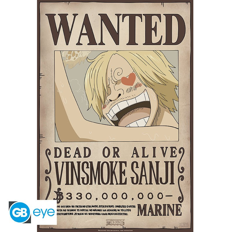 ONE PIECE Poster Wanted Sanji New 2 (52x35cm)