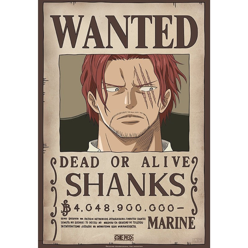 ONE PIECE - Poster Chibi 52x38 - Wanted Shanks