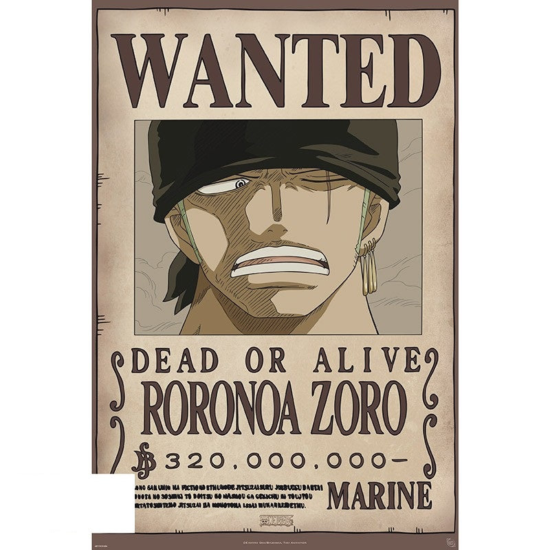 Wanted Zoro Poster- One Piece - 91x61cm