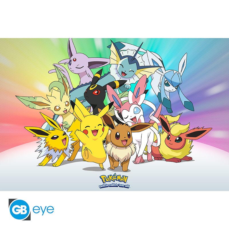 POKEMON - Poster Maxi 91.5x61 - pikachu & eevee & friends