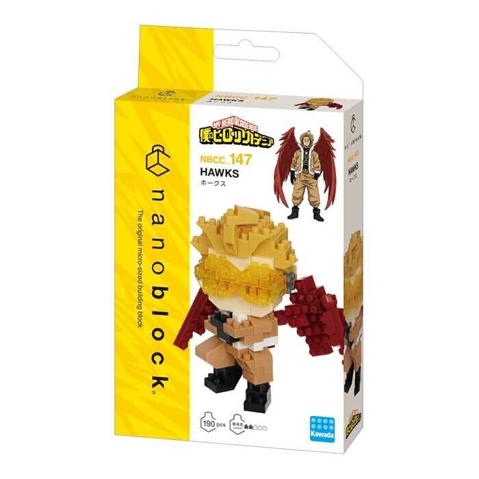 New Kawada NBCC-147 Nanoblock HAWKS Building Kit My HERO Academia