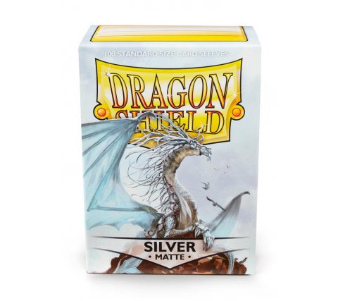 Dragon Shield Sleeves Matte Silver (100)