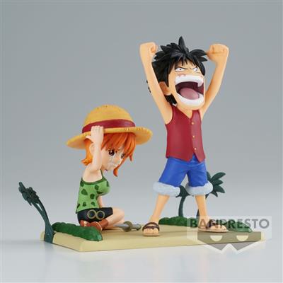 ONE PIECE WORLD COLLECTABLE FIGURE LOG STORIES-MONKEY.D.LUFFY & NAMI-