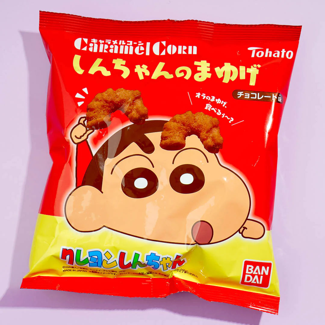 Shin-chan's Eyebrows Caramel Corn - Chocolate