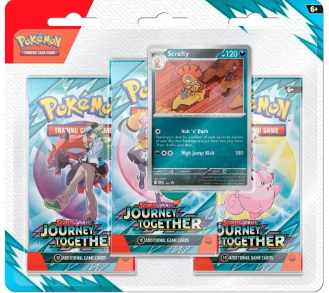 Pokemon - Scarlet & Violet Journey Together 3 Booster Blister: Scrafty