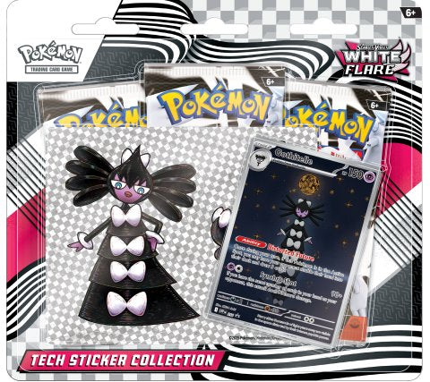Pokemon - Scarlet & Violet White Flare Tech Sticker Blister: Gothitelle Pokemon