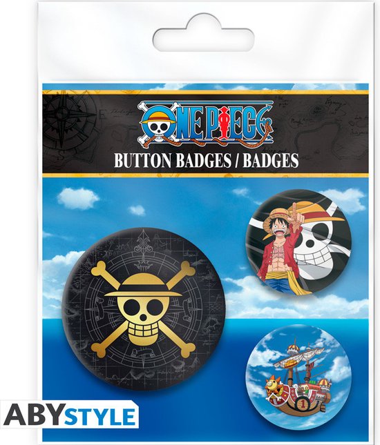 ONE PIECE - Badge Pack - Skull & Luffy