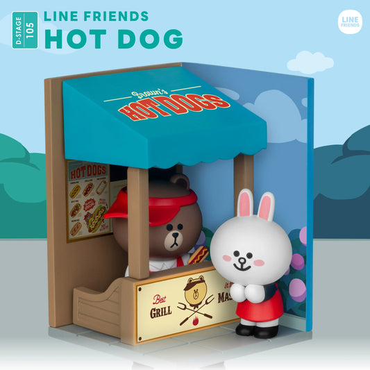 Figure (DS-105) Hot Dog Close Box - Line Friends