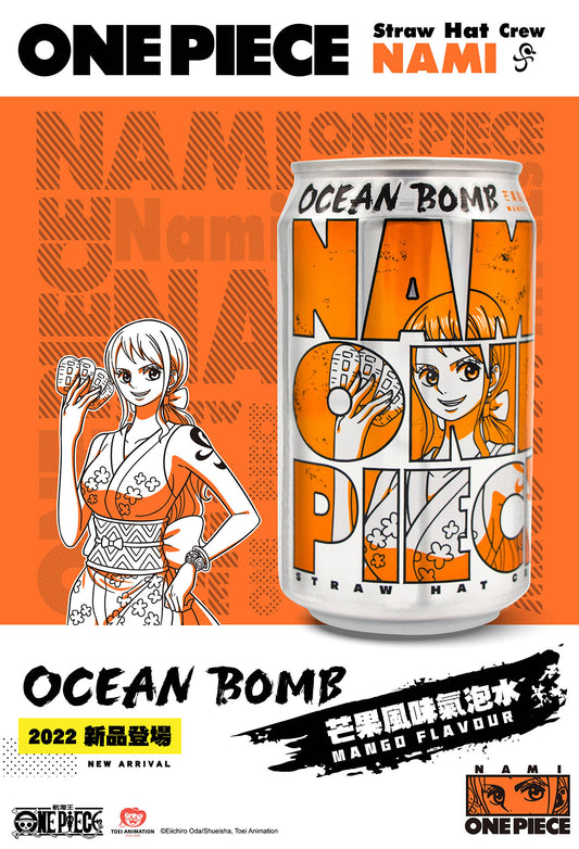 Sparkling Water Mango Flavor - Ocean Bomb