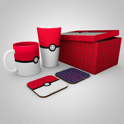 POKEMON - Pck Glass XXL + Mug + 2 Coasters "Pokéball"