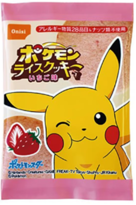 Pokemon Rice Cookie Strawberry