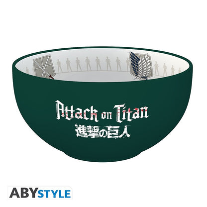 ATTACK ON TITAN - Bowl - 600 ml - "Emblems S3" - cardboard box