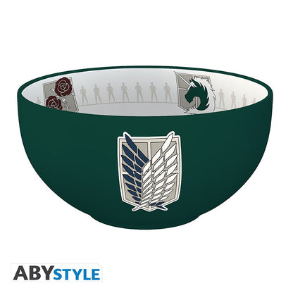 ATTACK ON TITAN - Bowl - 600 ml - "Emblems S3" - cardboard box