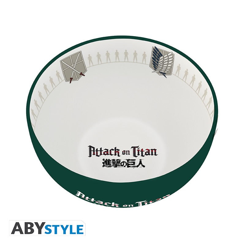 ATTACK ON TITAN - Bowl - 600 ml - "Emblems S3" - cardboard box