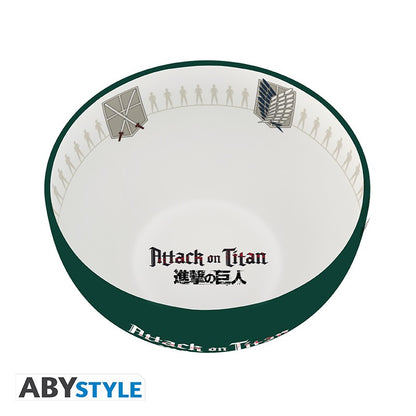 ATTACK ON TITAN - Bowl - 600 ml - "Emblems S3" - cardboard box