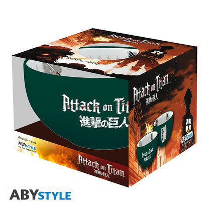 ATTACK ON TITAN - Bowl - 600 ml - "Emblems S3" - cardboard box