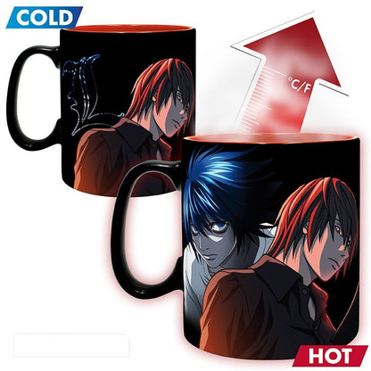 Kira, L and Ryuk Mug - Death Note - Heat Changing