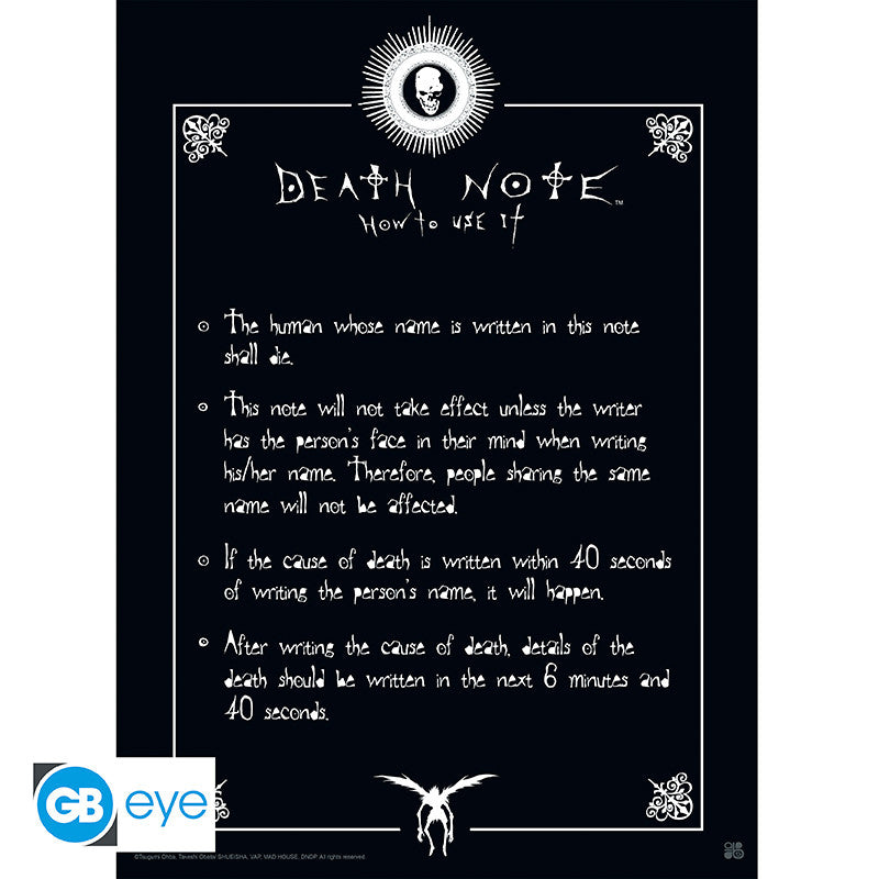 DEATH NOTE Poster Rules (52x38cm)