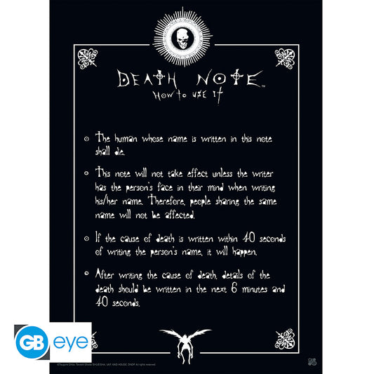 DEATH NOTE Poster Rules (52x38cm)