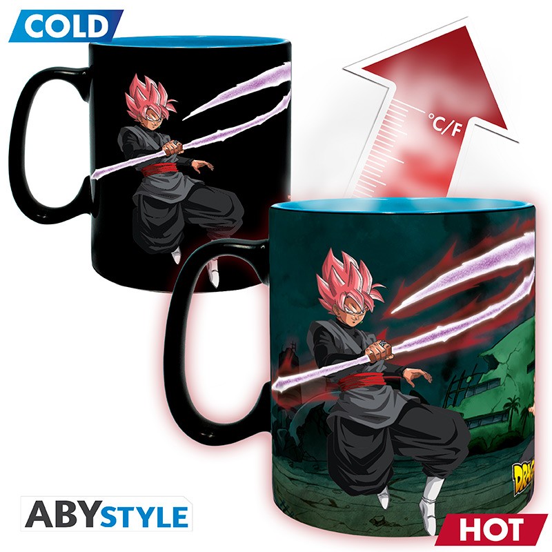 DRAGON BALL SUPER Heat Change Mug Saiyans vs Black