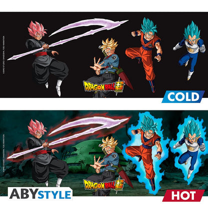 DRAGON BALL SUPER Heat Change Mug Saiyans vs Black