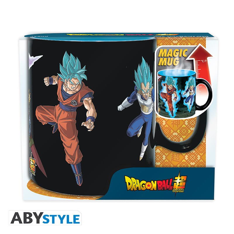 DRAGON BALL SUPER Heat Change Mug Saiyans vs Black