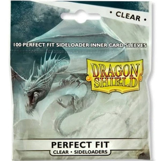 Dragon Shield Standard Perfect Fit Sideloading Sleeves - Clear/Clear (100 Sleeves)