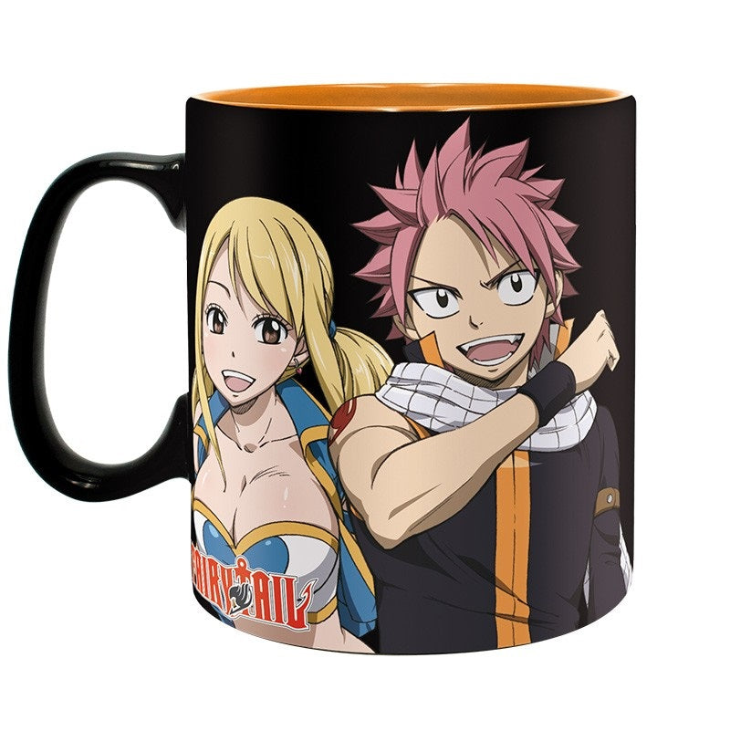 Lucy, Natsu and Emblem - Mug - Fairy Tale