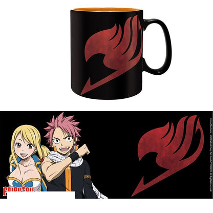 Lucy, Natsu and Emblem - Mug - Fairy Tale