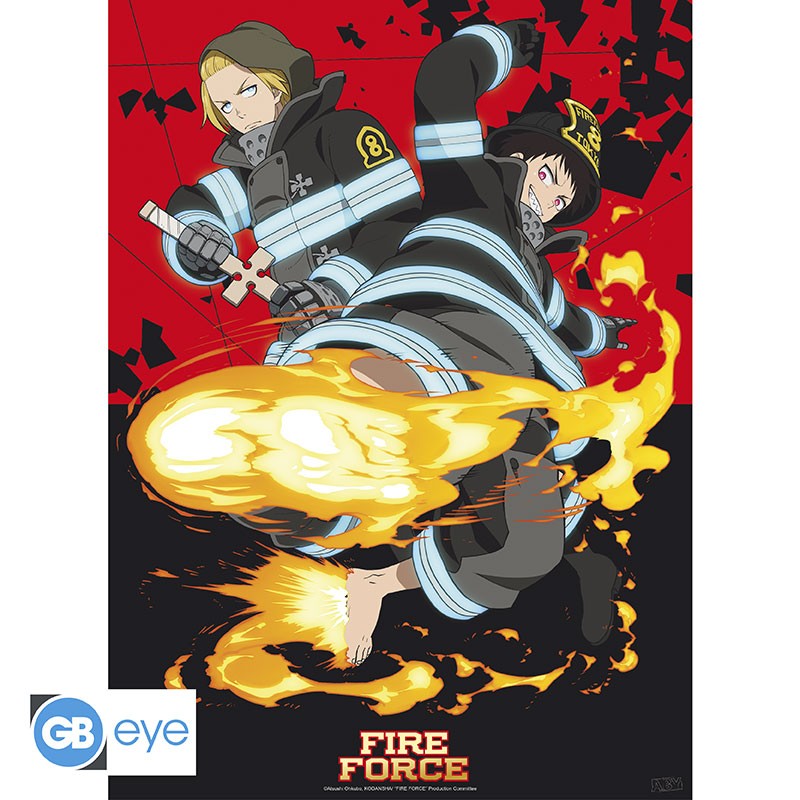 FIRE FORCE Poster Shinra & Arthur