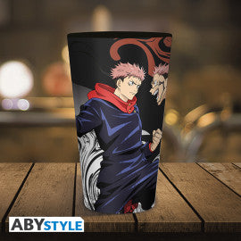 JUJUTSU KAISEN Large Glass 400ml Itadori vs Sukuna