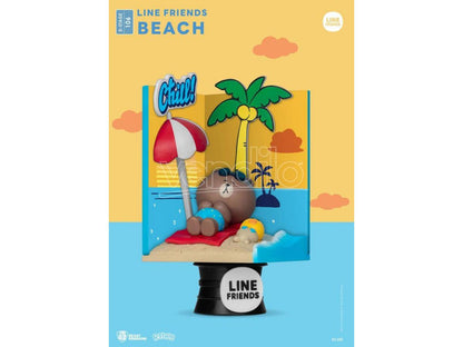 PVC Diorama, Beach, Line Friends,