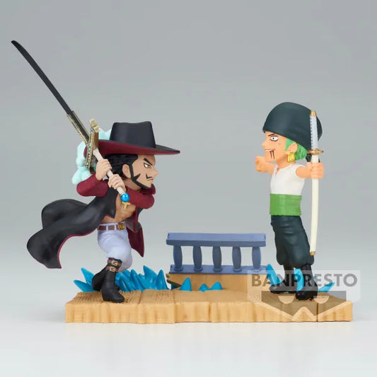 Roronoa Zoro vs Dracule.Mihawk "One Piece", Banpresto World Collectable Figure Log Stories