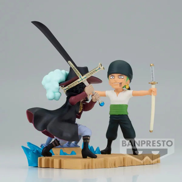 Roronoa Zoro vs Dracule.Mihawk "One Piece", Banpresto World Collectable Figure Log Stories