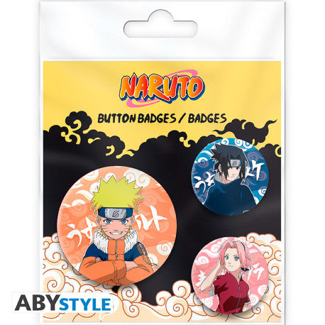NARUTO - Badge Pack - Naruto, Sasuke, Sakura