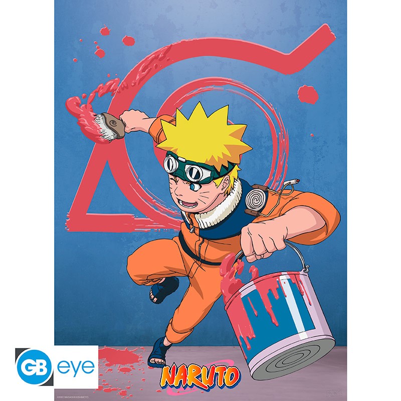 NARUTO Poster Naruto & Konoha emblem (52x38cm)