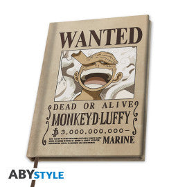 ONE PIECE A5 Notebook Wanted Luffy Wano