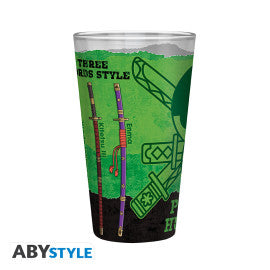ONE PIECE Large Glass Zoro