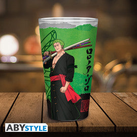 ONE PIECE Large Glass Zoro